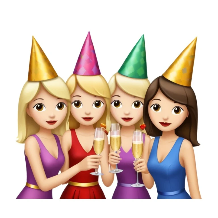 girls party in club sticker