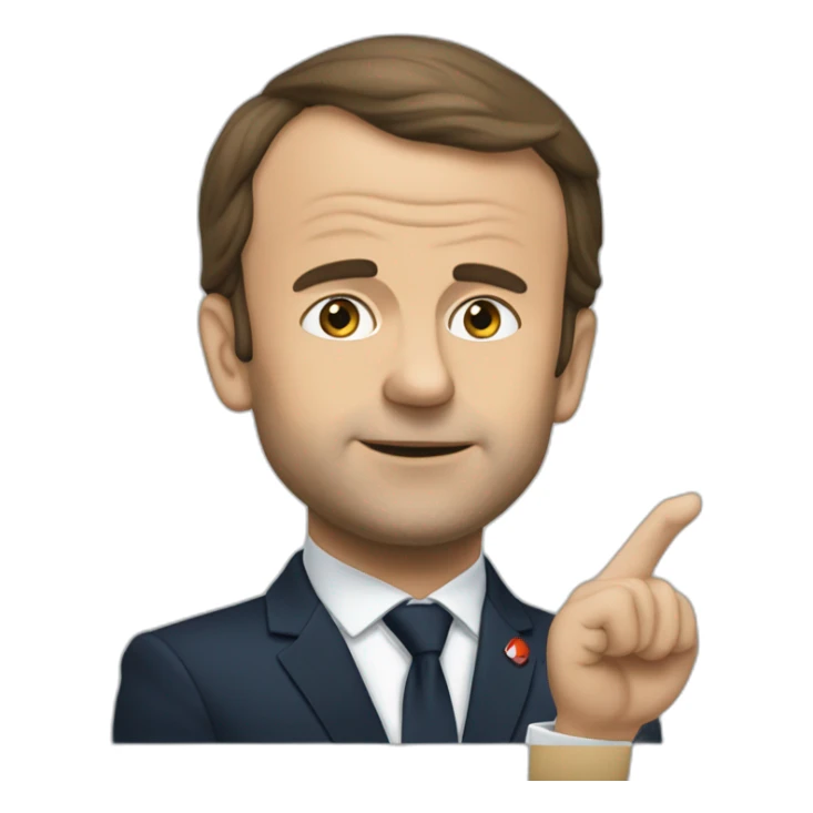 Macron qui manifeste contre lui sticker