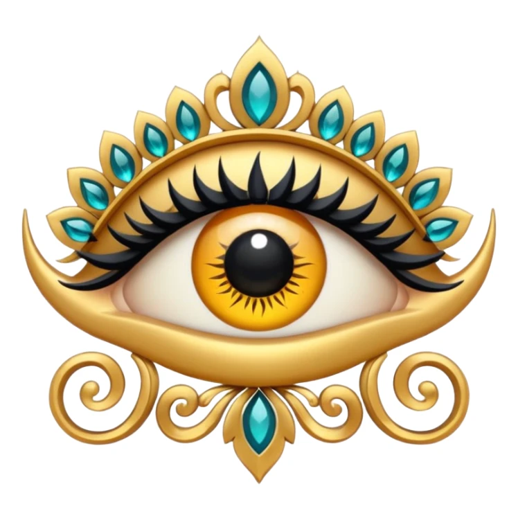 Make a logo with a lash side in the Iranian style and make the logo cool. sticker