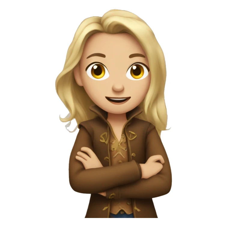 Girl version of rumplestiltskin sticker