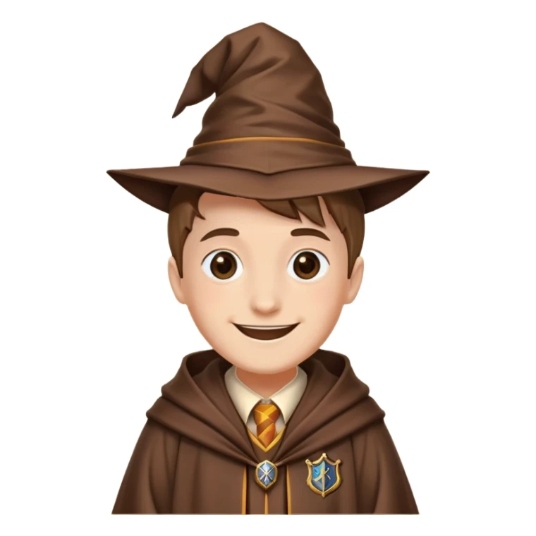 créer moi un emoji de moi en magicien de l'ecole de pouddlard sticker