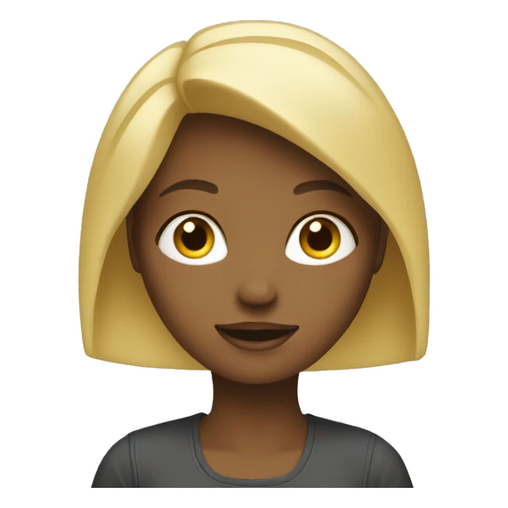 Blond girl working on laptop sticker
