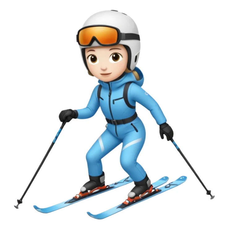 A person is skiing on the snow
person sticker