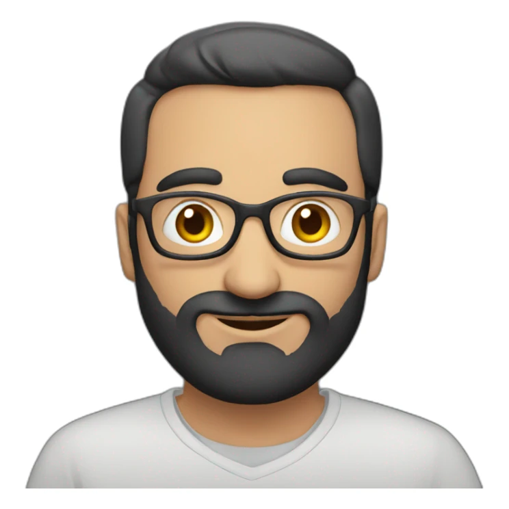 Armenian men reading interesting book and looking at camera and smiling  sticker