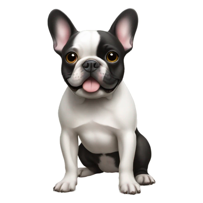 French Bulldog in a tank sticker