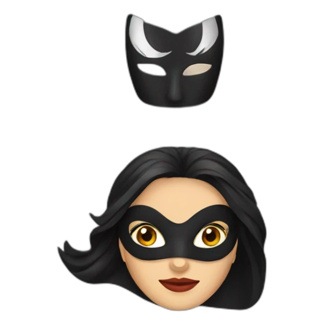 zorro woman mask sticker
