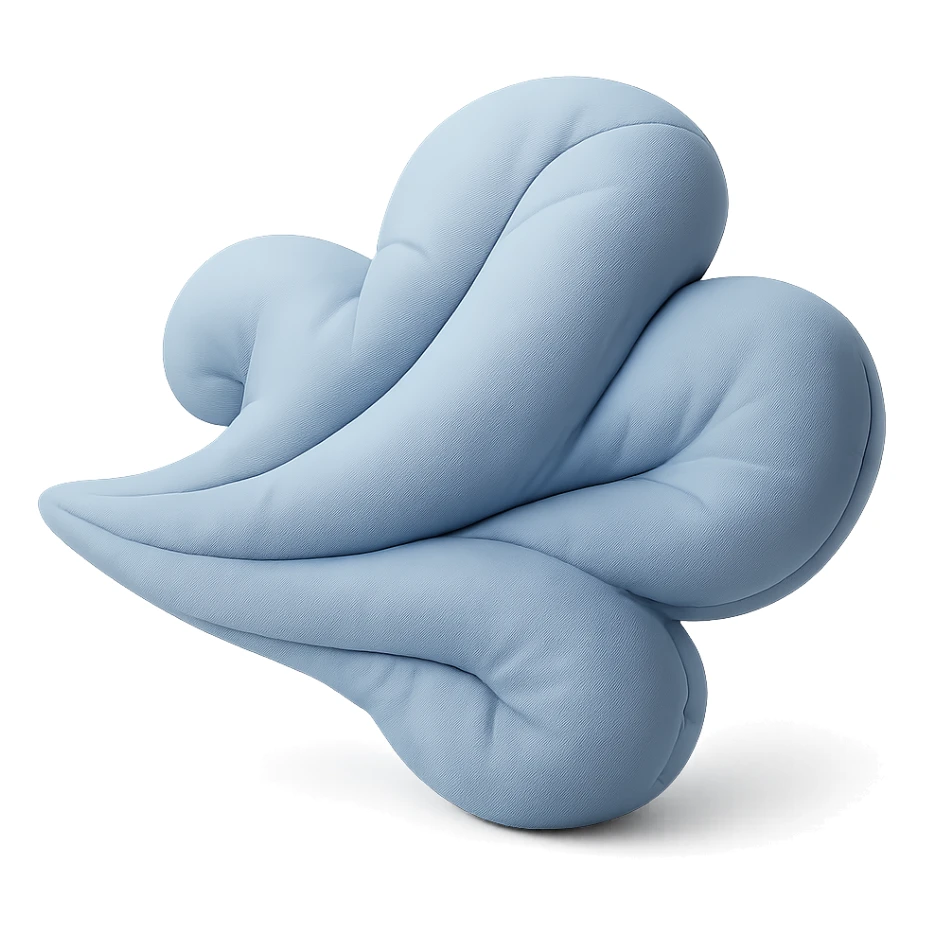 gusts of wind, stylized and soft cushion style sticker
