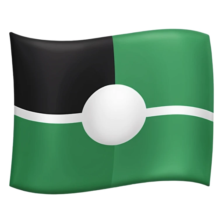 No js do a flag with green on top white in the middle and black on the bottom three sections don’t add any symbols or anything just those three colors spilt like top middle and bottom no just three sections 🇦🇪 exactly like this but remove the red part on the side sticker