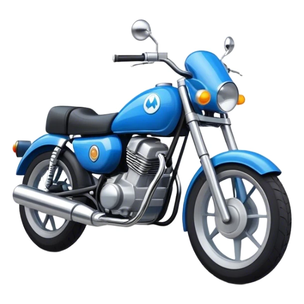 moto azul sticker