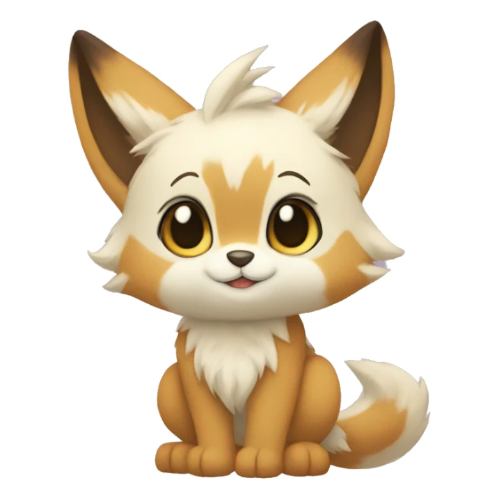 Anthro Chibi-style-Fur-Sona-Fakémon Full Body sticker