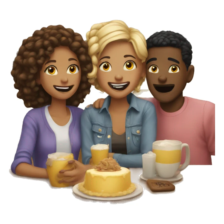 heartfelt moments with friends sticker