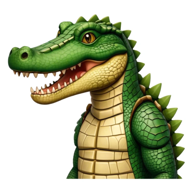 Medieval crocohuman merged with moutiger not portrait sticker