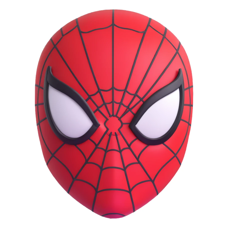spiderman head sticker