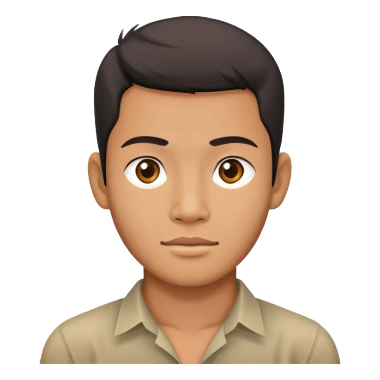 A Cambodian young adult male sticker