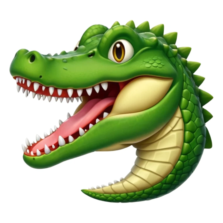 drooling crocodile emoji sticker
