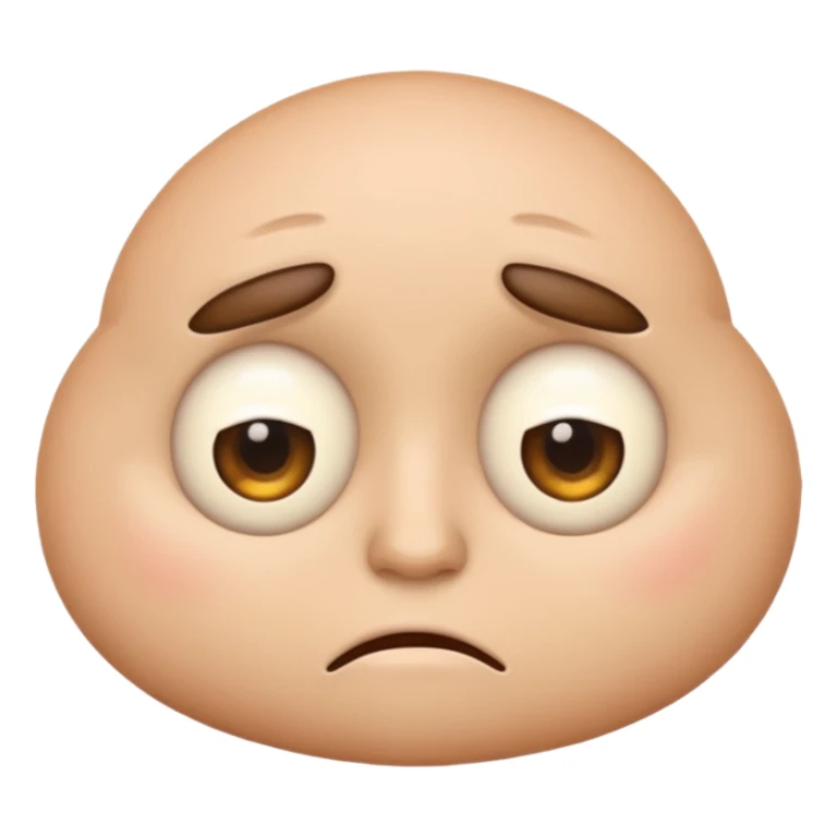 emoji eye bags sticker