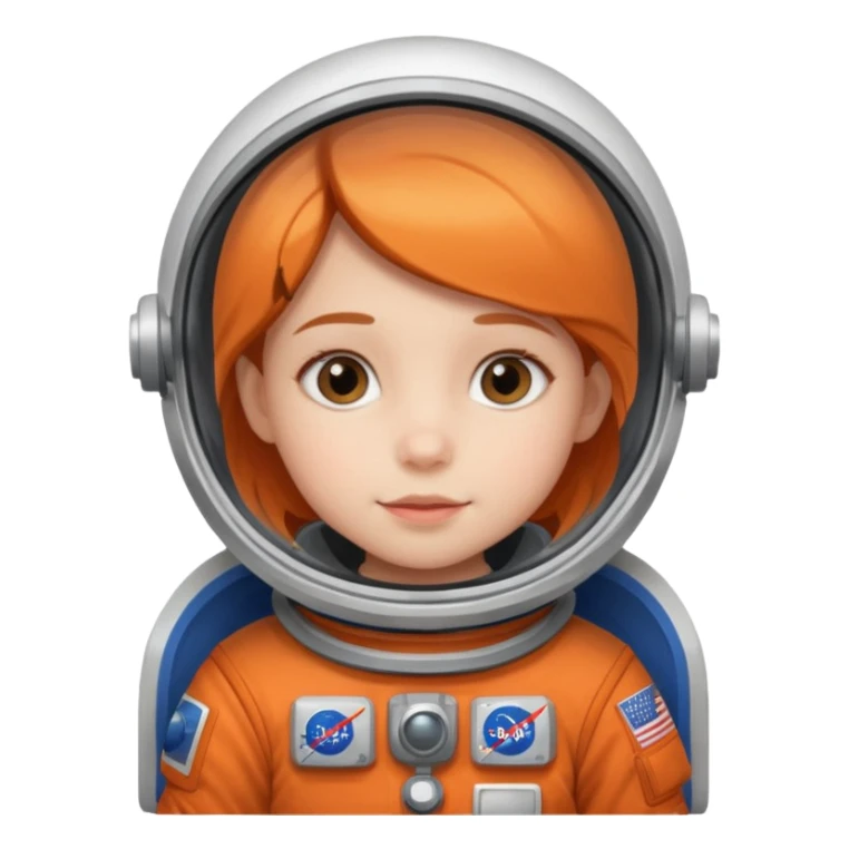 Girl kid in Astronaut Uniform
 sticker