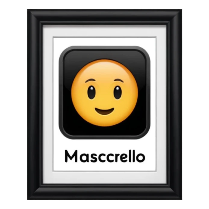 Panneau style Olympia dans lequel est écrit « MASCARELLO » sticker