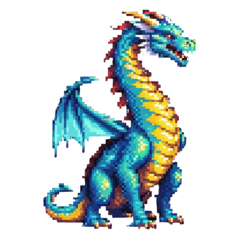 majestic dragon sticker