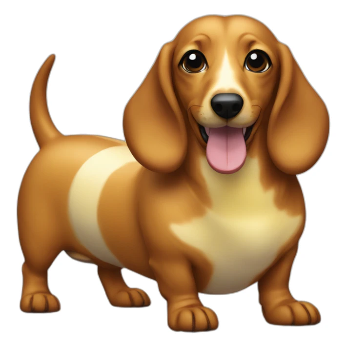 Banana skin sausage dog sticker