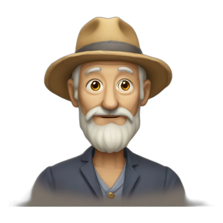 Vieille homme très moche sticker