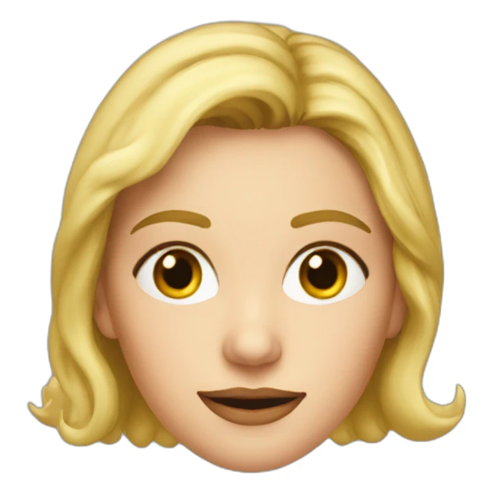 Sandra Huller german actress face head sticker