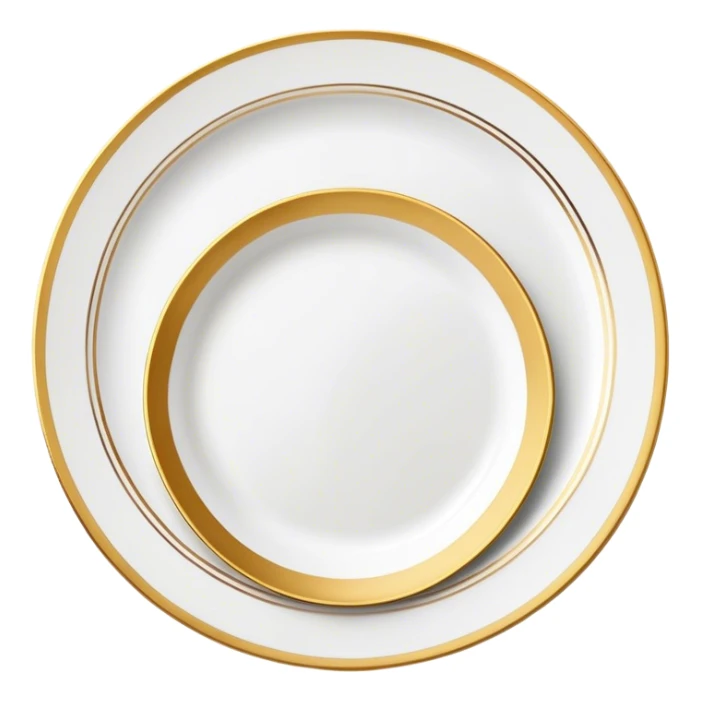 luxury plate with elegant tableware, stylish and sophisticated, like high-end restaurant vibe sticker