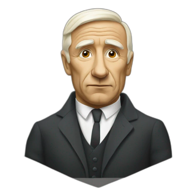 swedis prime minister in style of picasso sticker