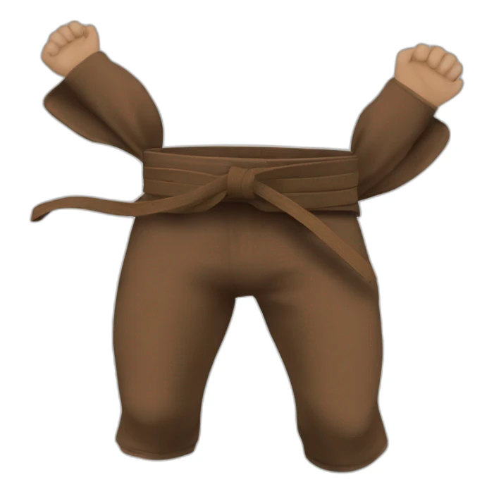 Ceinture marron judo sticker