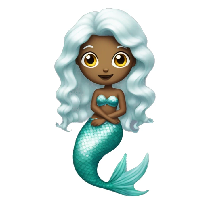 Pearly mermaid sticker