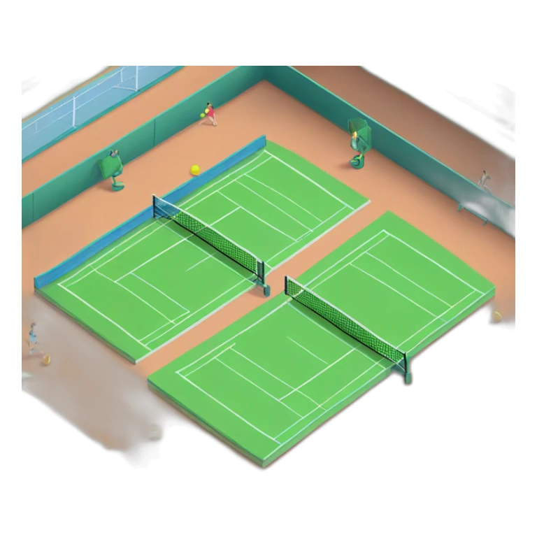 tennis court and gym sticker