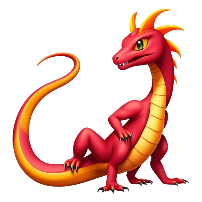 Seviper-Salazzle-Fakémon-hybrid-creature (full body)  sticker