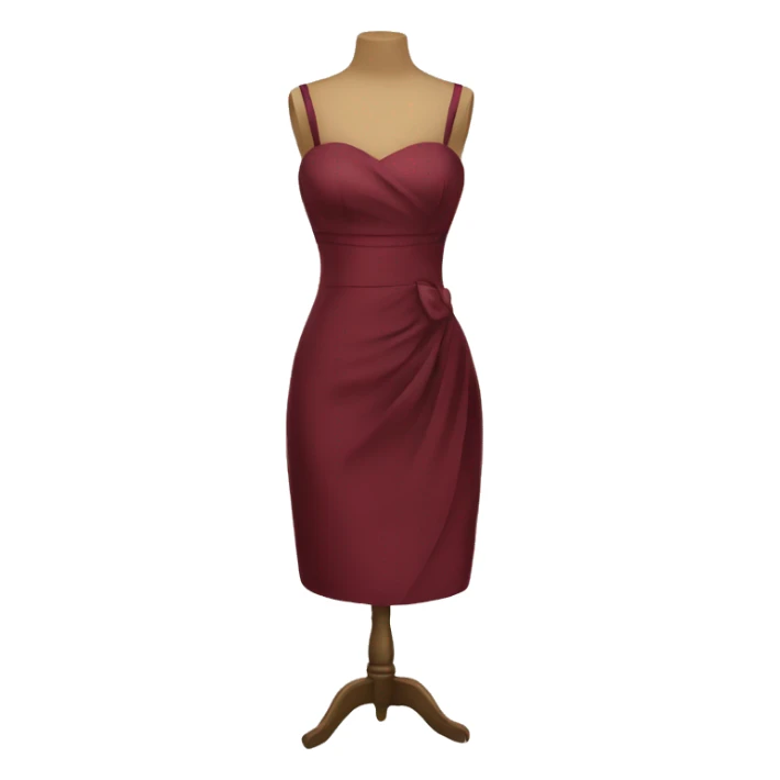 Burgundy dress cocktail  sticker