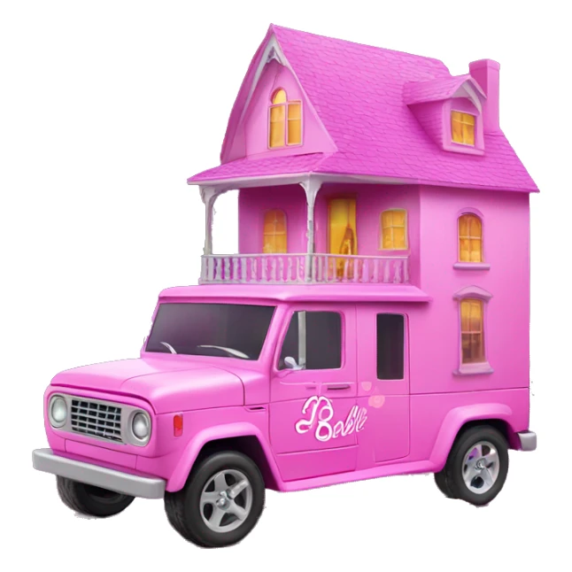 Barbie’s haunted dream house and food jeep sticker