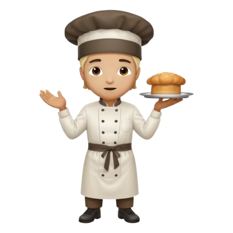 High resolution of   realistic full body chef distorted , no extra hybrid sticker