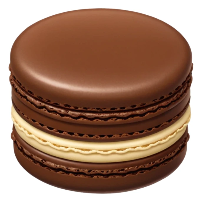 Chocolate macaron sticker
