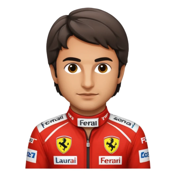 carlos sainz ferrari. make him look exactly like carlos sticker