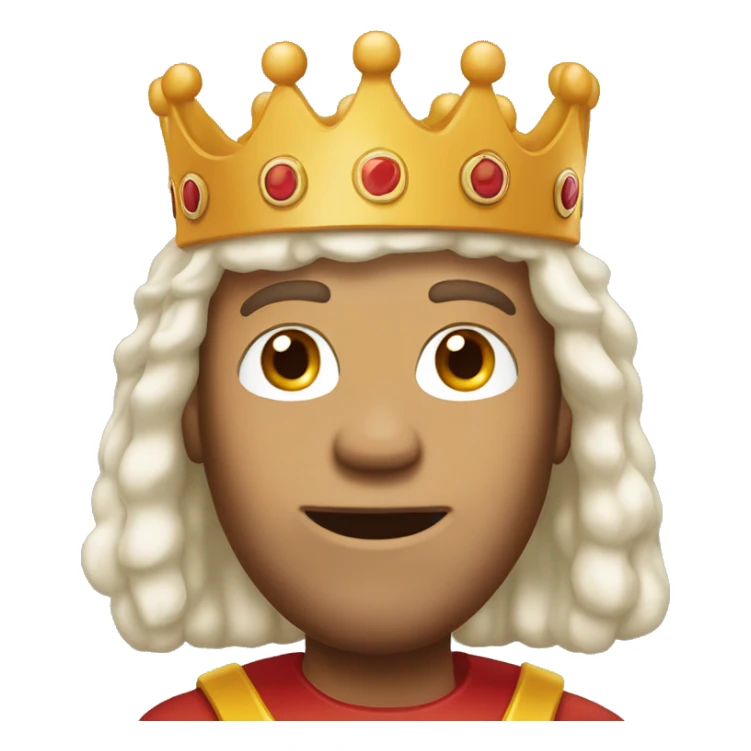White Man with long hair wearing Burger King crown  sticker