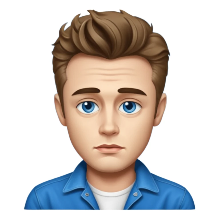James Dean with blue eyes sticker
