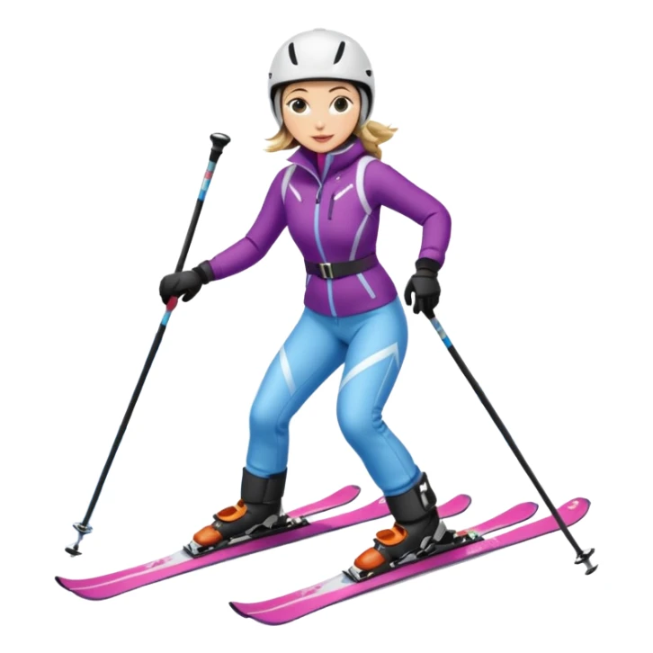 Woman Skiing, Matterhorn sticker
