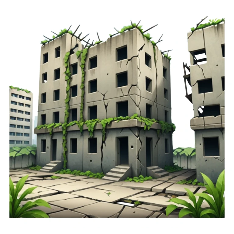 Dystopian Apocalyptic Aesthetic Scenery Deco sticker