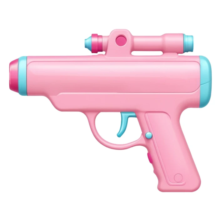 pastel pink water gun sticker