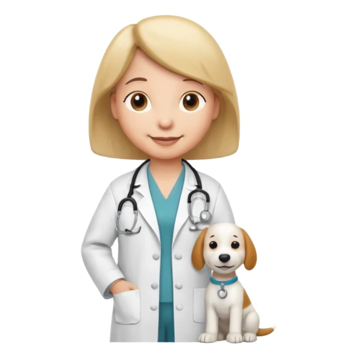 Snoopy dog in a doctor  uniform sticker