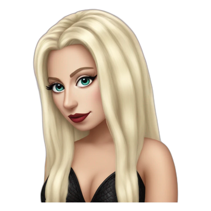 Lady gaga Harley Queen cheveux blond sticker