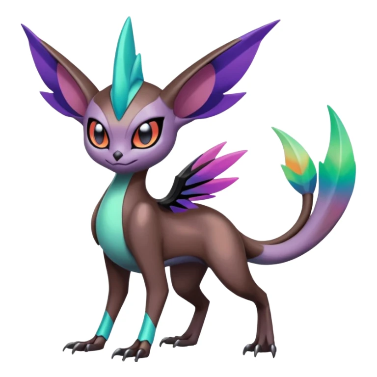 Meloetta-Noivern-Noibat-Fakémon-creature-hybrid sticker
