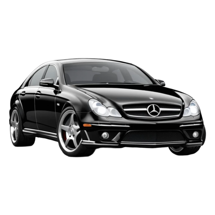 2006 cls 55 amg w219 mercedes Obsidian black paint code c197 sticker