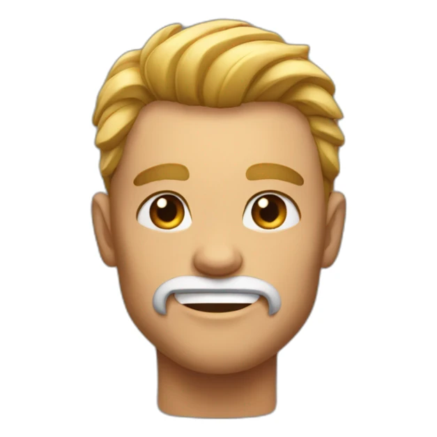 strong muscilar male face mewing sticker