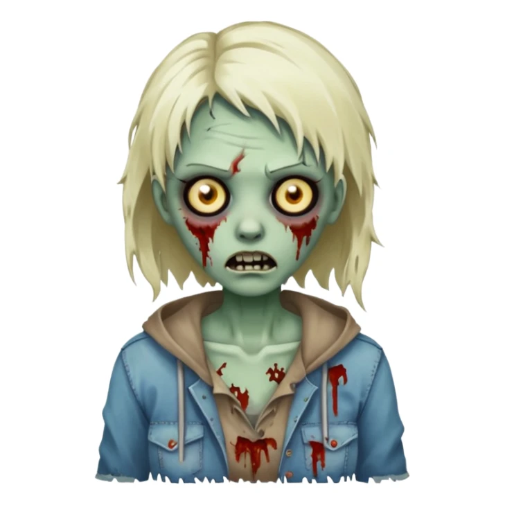 zumbi girl  sticker