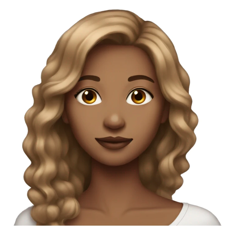 stunning girl light brown hair sticker