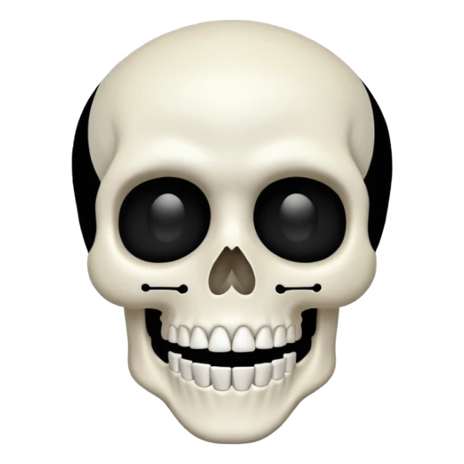 This skeleten emoji saying 67💀 sticker